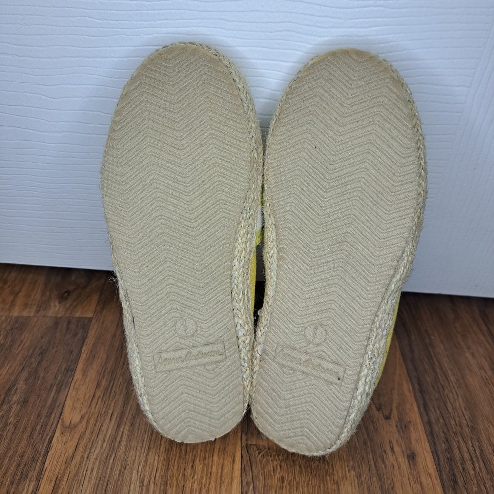 Hanna Andersson Paulina Slip-On Yellow Striped Shoes Size 1 - Picture 3 of 8